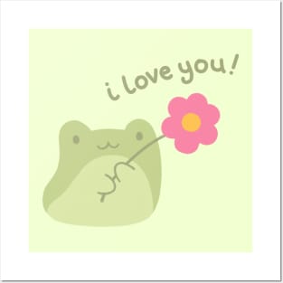 I Love You Frog Posters and Art